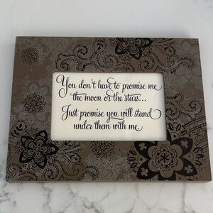 Floral Black and Brown Picture Frame